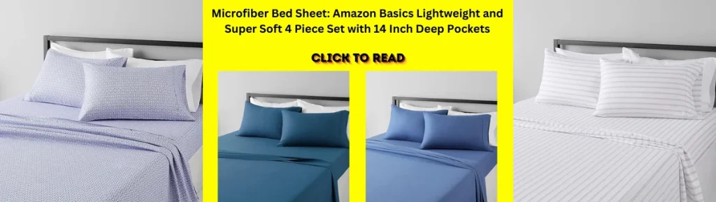 Microfiber bed sheet, Amazon Basics bed sheet, lightweight bed sheet, super soft bed sheet, easy care microfiber sheets, queen-size bed sheet set, polyester microfiber sheets, deep pocket fitted sheet, black solid bed sheet